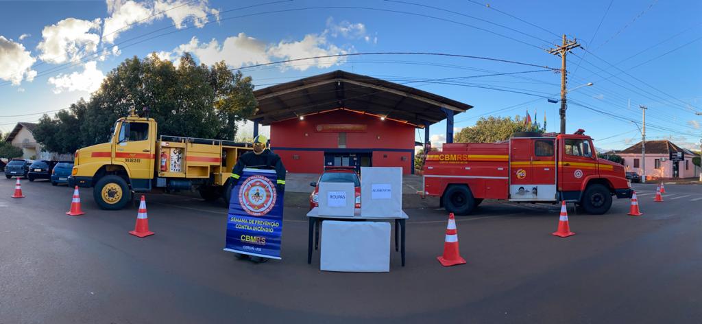 Secretaria de Promoção Humana a convite do Corpo de Bombeiros de Giruá participará de Arrecadação de Donativos.